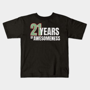 21st Birthday: 21 years of awesomeness Kids T-Shirt